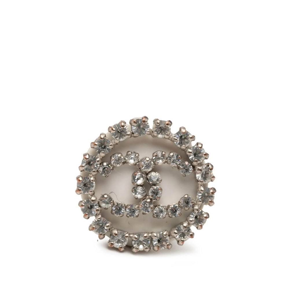 CHANEL Silver Logo Ring